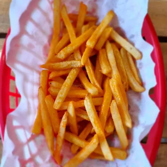 Crispy golden fries