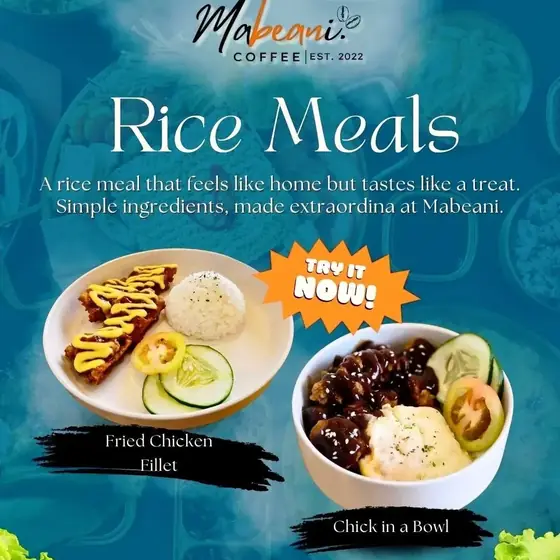 Mabeani rice meals poster