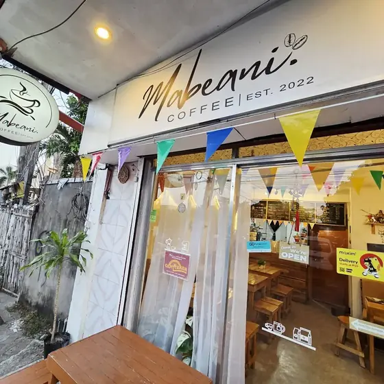 The Mabeani Coffee storefront on Mansion Road, Roxas City