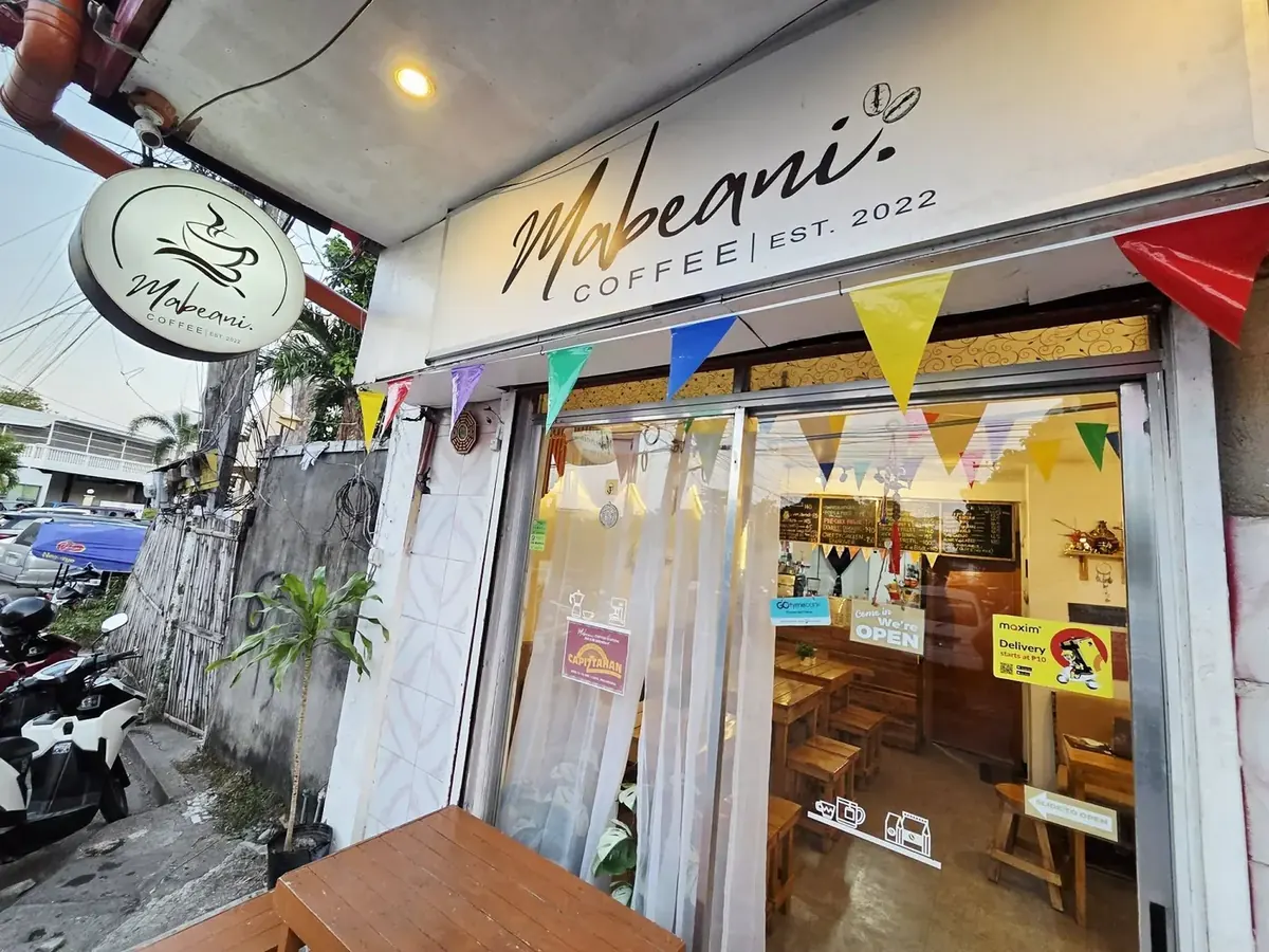 The Mabeani Coffee storefront on Mansion Road, Roxas City
